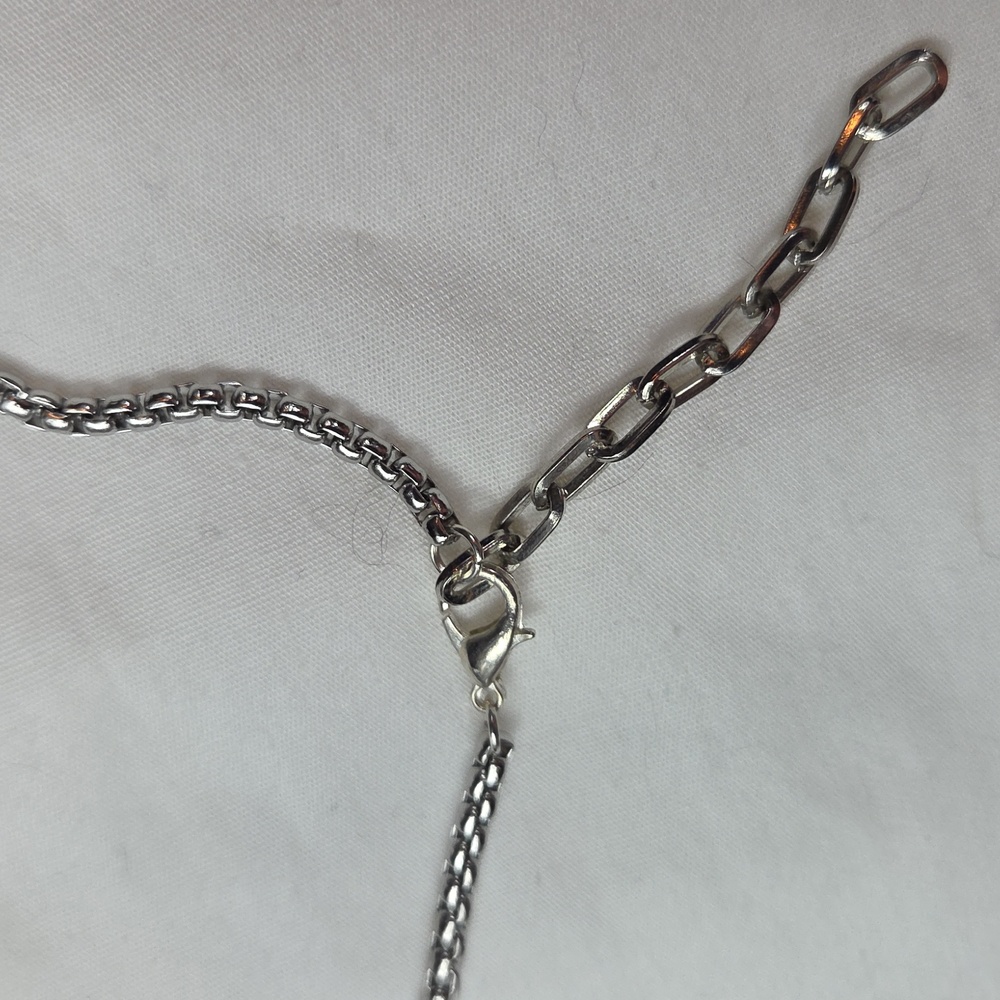 BRIGHTON Silver toned Casablanca Collection Tassle Necklace With Pendant - Picture 4 of 9